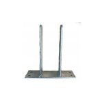 Support - ancre à fixer en u pour poteau 7x7 cm Support - ancre à fixer en u pour poteau 7x7 cm