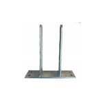 Support - ancre à fixer en u pour poteau 9x9 cm Support - ancre à fixer en u pour poteau 9x9 cm