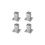 Sud bois - support pied de poteau bois 90x90 / 9x9  fixer galvanis  chaud lot de 4