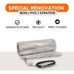 Sud rayonnement - plancher chauffant lectrique sous parquet - 140 w / m : 210 w - 1, 5 m
