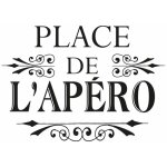 Autocollant mural citation - place de l'ap�ro