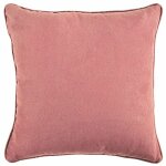 Sueden - coussin en su�dine terra cotta 40x40