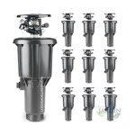 Suinga - lot de 10 arroseur agricole  impact escamotable maxipou 6 - 13 m 1 / 2'' circulaire et rglable ...