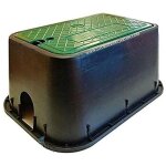 Suinga - lot de 4 bouche d'arrosage plastique rectangulaire 49x35x22 cm, bote d'arrosage pour 2  4 ...