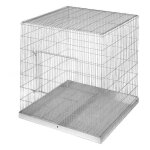 Cage perroquet demontable, cage d'exposition perroquet 98x95x101 cm