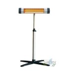 Chauffage radiant pour terrasses  quartz 2000w, radiateur infrarouge extrieur pour restauration, terrasse, ...