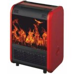 Suinga - chemin�e �lectrique 1500w effet flamme et feu avec arr�t de s�curit� 30x22x40 cm