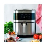 Suinga - friteuse sans huile ecofry, livre de recettes exclusif en 3 langues, �cran tactile, 8 programmes, ...