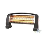 Chauffage quartz 400 - 800 - 1200w, radiateur portable �lectrique, 3 tubes, noir, 50x39x49 cm, chauffage ...