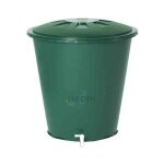 Suinga - rservoir d'eau en polypropylne 300 l. recuperateur d eau 80x86 cm avec robinet, vert