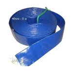 Tuyau de refoulement 32mm 5 m�tres pour l'�vacuation de l'eau, pvc polyester pvc bleu layflat rubber ...