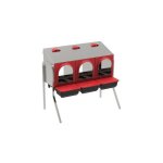 Volaille pondoir galvanisée, pondoir pour poules 3 compartiments avec pattes, 12 / 14 poules, nichoir ... Volaille pondoir galvanisée, pondoir pour poules 3 compartiments avec pattes, 12 / 14 poules, nichoir ...
