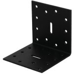 Suki equerre acier zingue noire magnodur 80x80x80, suki