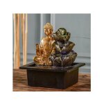Sunchine - fontaine bouddha arya - l 17 x l 21 x h 25 cm - led - livraison gratuite
