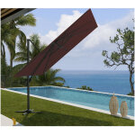 Ozalide - parasol dport 3x3m - bordeaux - sunking