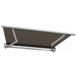 Sunny inch � - store banne manuel monobloc pour terrasse - taupe - longueur 2. 5 m et largeur 2 m