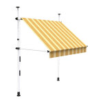 Sunny inch � - store � projection autoportant sans per�age - 200 x 150 cm - terrasse ou balcon - jaune ...