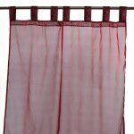 Sunny - voilage � pattes rouge bordeaux 110x250