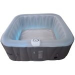 Sunspa - spa gonflable 6 places carr bandeau led inclus - dimensions : 185 x 185 cm