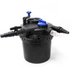 Wiltec cpf - 5000 filtre de bassin  pression avec strilisation uv - 380 x 380 x 410 mm - 11 w / tang ...