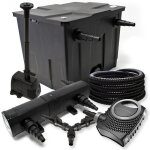 Sunsun kit complet: cbf - 350 filtre de bassin jusqu' 12000 l, ctf - 8000 pompe de filtration 8000l ...