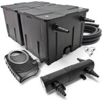 Sunsun kit complet: cbf - 350b filtre de bassin jusqu' 60000 l biologique, neo6000 pompe de filtration ...