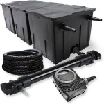 Kit complet: cbf - 350c filtre de bassin jusqu'� 90000 l biologique, neo10000 supereco pompe de filtration ...