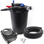 Sunsun kit complet: cpf - 30000 filtre de bassin  pression jusqu? 12000 l avec 55 watt lampe uv, neo8000 ...