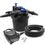 Sunsun kit complet: cpf - 5000 filtre de bassin à pression jusqu?à 9000 l avec 11 watt lampe uv, neo3800 ... Sunsun kit complet: cpf - 5000 filtre de bassin à pression jusqu?à 9000 l avec 11 watt lampe uv, neo3800 ...