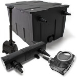 Sunsun - wiltec kit complet: cbf - 550 filtre de bassin jusqu'� 60000l biologique, neo10000 pompe de ...
