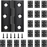 Sunxury - pack de 20 charni�res pliantes 44 mm � 31 mm, charni�re en acier inoxydable noir, charni�re ...