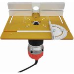 Plaque d'insertion de table de toupie  double trou en alliage d'aluminium pour fraiseuse  bois pour ...