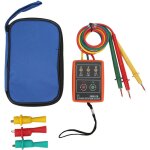 Sunxury - sm852b testeur de rotation triphas numrique compteur de rotation triphas portable et large ...