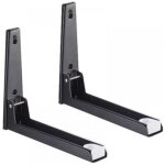 Support 2 pi�ces en acier inoxydable pour four � micro - ondes avec bras extensible, support mural pour ...