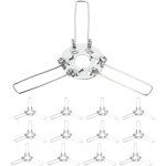 Supports abat - jour m�tal type pince, adaptateurs harpe pour lampes table, avec anneaux collier et support ...