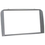 Support autoradio 2din compatible avec alfa romeo 147 00 - 10 gt 04 - 10 argent clair