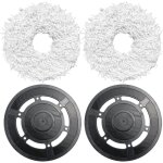 Support de balai avec chiffon de nettoyage pour ecovacs deebot x1 omni / turbo ? 2 supports + 2 chiffons ...