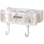 Support de balai  franges  double extrmit, sans perforation, organiseur de salle de bain peu encombrant ...