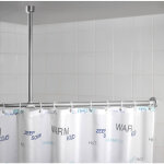 Support barre de douche wenko, support plafond pour barre de douche et de baignoire, compatible barre ...