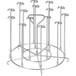 Support � brochettes pour friteuse sans huile - l19. 5 x h14. 2 cm - accessoire air fryer en inox compatible ...