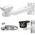 Support camera d'angle surveillance exterieur, support metal massif avec 2 boucles verticale montage ...