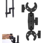 Support de cam�ra � double pince magique, support de fixation double r�glable pour parapluie photo, compatible ...