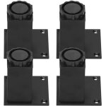 Support carr en alliage d'aluminium, jambe de meubles rglable en hauteur 4 pices / ensemble pour canap ...
