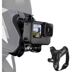 Support de casque moto menton pour gopro hero 13 12 11 10 9 8 7 6 5 pour dji osmo action 5 pro 4 / 3 ...