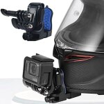 Support casque de moto menton pour gopro hero 13 12 11 10 9 / dji osmo action 5 pro 4 3 / osmo 360 / ...