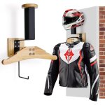 Support casque moto, porte casque moto mural pour accrocher le casque et la veste de moto au mur, support ...