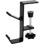 Support pour casque - noir - avec double crochet - support pour casque de bureau - support pour casque ...