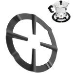 Support de casserole moka, support pot � moka acier inoxydable pour cuisini�re gaz rond m�tal r�ducteur ...