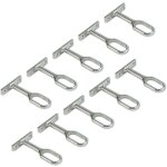 Support central pour barre de penderie ovale, nickel�, lot de 10
