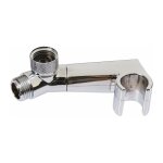 Support de douchette - par dessous - chrom� socla